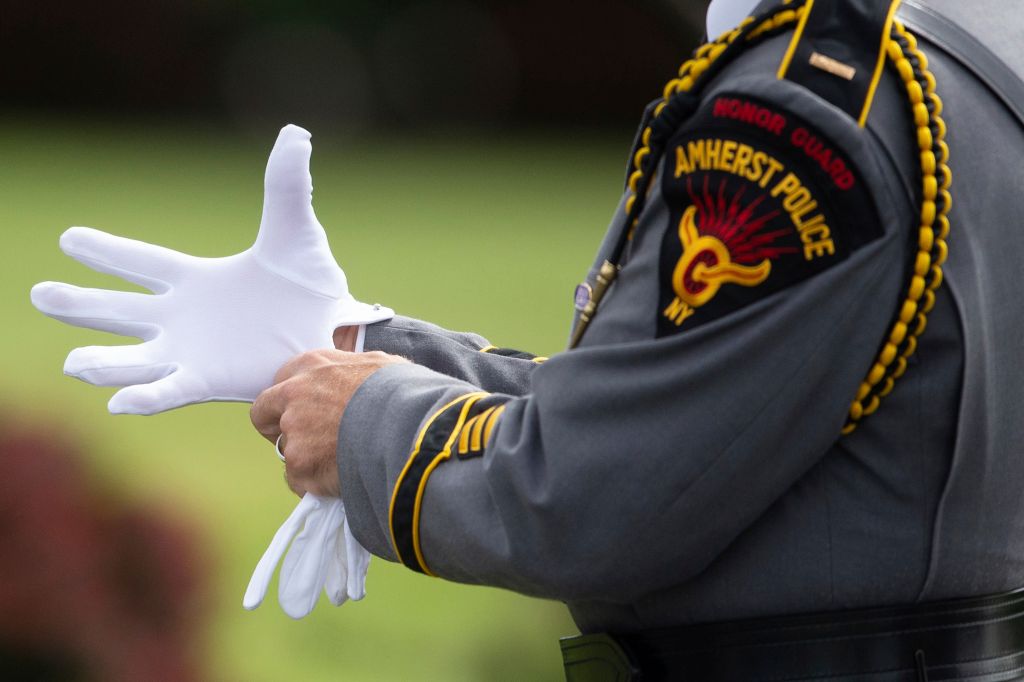 Photos: Aaron Salter Jr., retired Buffalo officer killed in mass shooting, honored at funeral