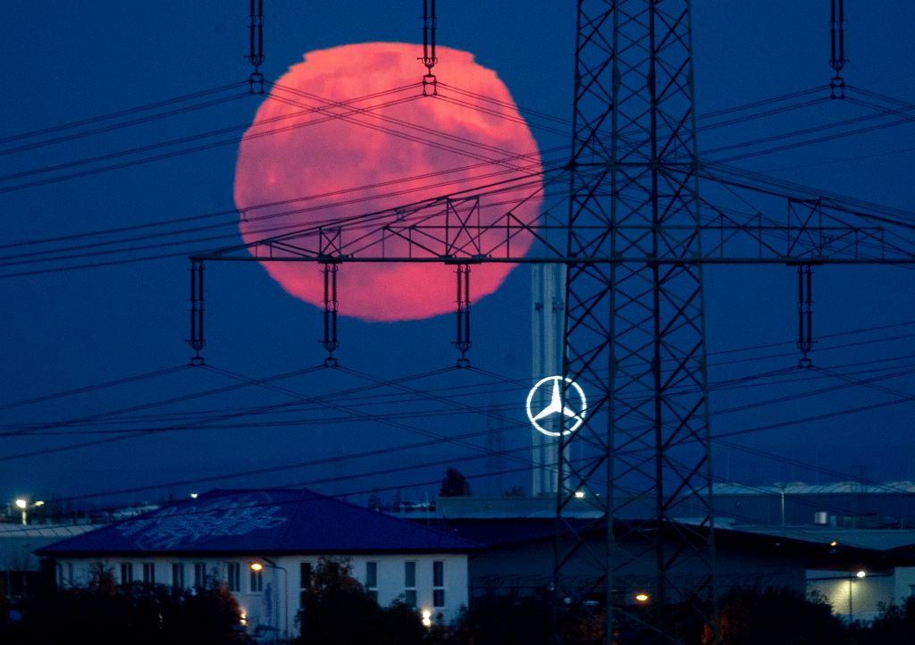 Photos: Halloween Blue Moon brightens the night sky