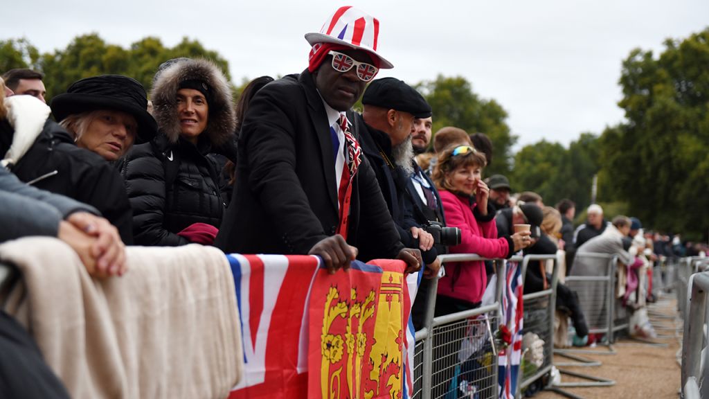 Photos: Crowds gather ahead of Queen Elizabeth II's state funeral