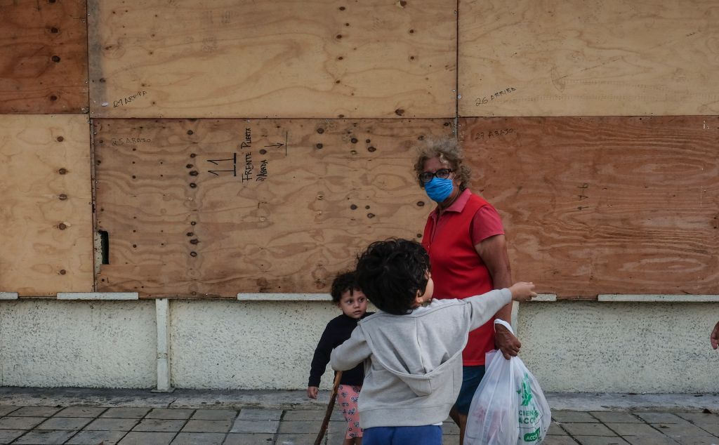 Photos: Hurricane Zeta makes landfall along Mexico's Yucatan Peninsula