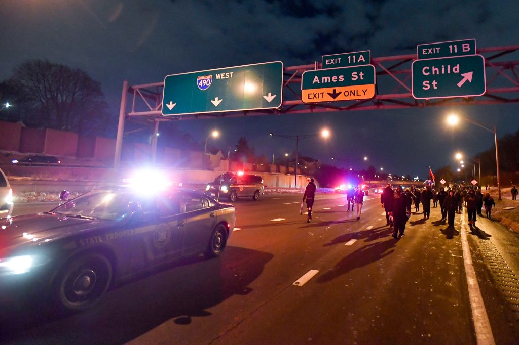 Photos: Protesters take to Rochester streets after police not charged in Daniel Prude death