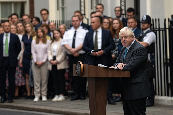 Photos: Boris Johnson delivers final address as UK prime minister