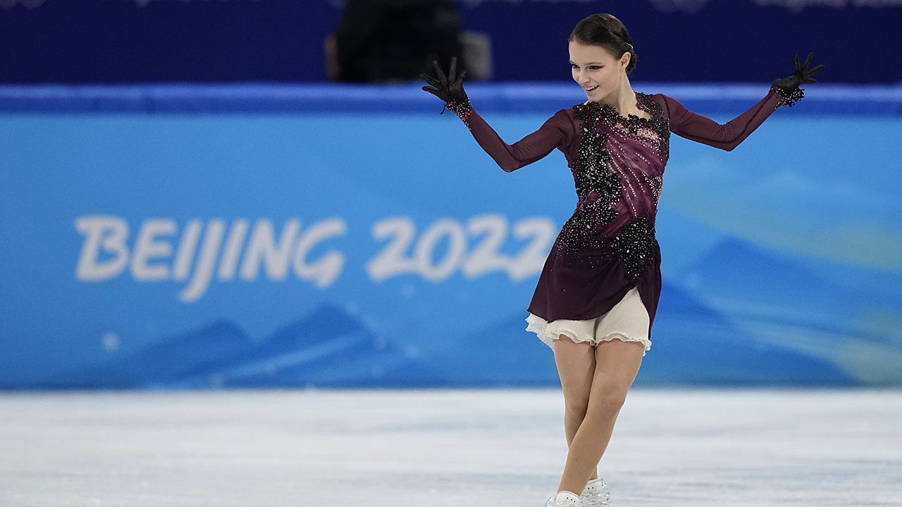Women's free skate program at the Beijing Olympics