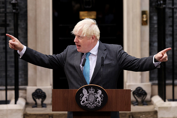 Photos: Boris Johnson delivers final address as UK prime minister