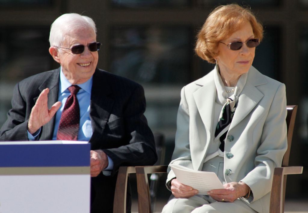 Jimmy Carter and Rosalynn Carter in 2013