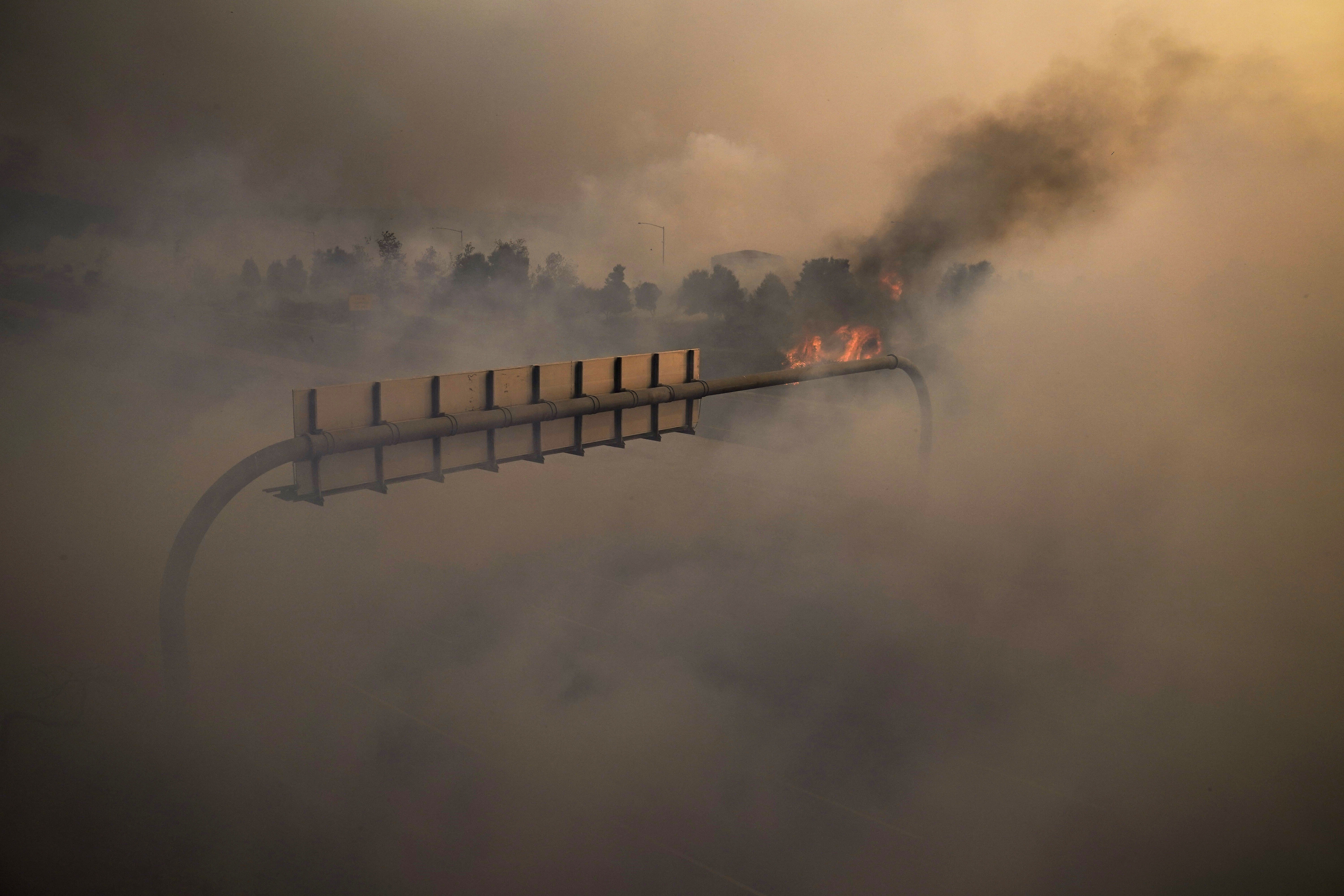 Photos: Silverado Fire in Southern California forces thousands to evacuate