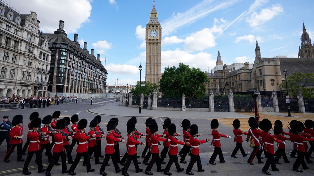 Photos: Crowds gather ahead of Queen Elizabeth II's coffin procession