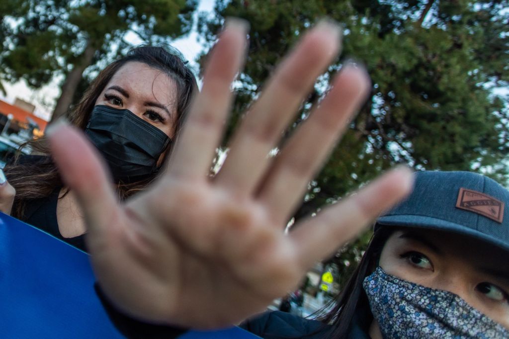 Photos: Demonstrations, vigils held across country in wake of Atlanta spa shootings