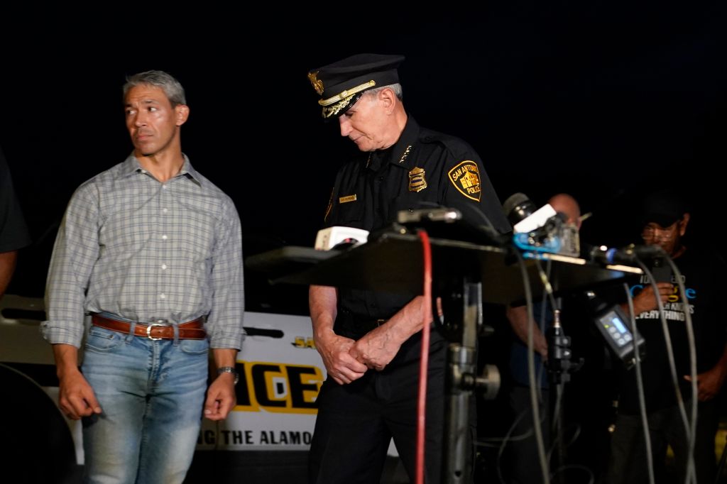 Photos: Dozens of suspected migrants found dead inside big-rig in San Antonio
