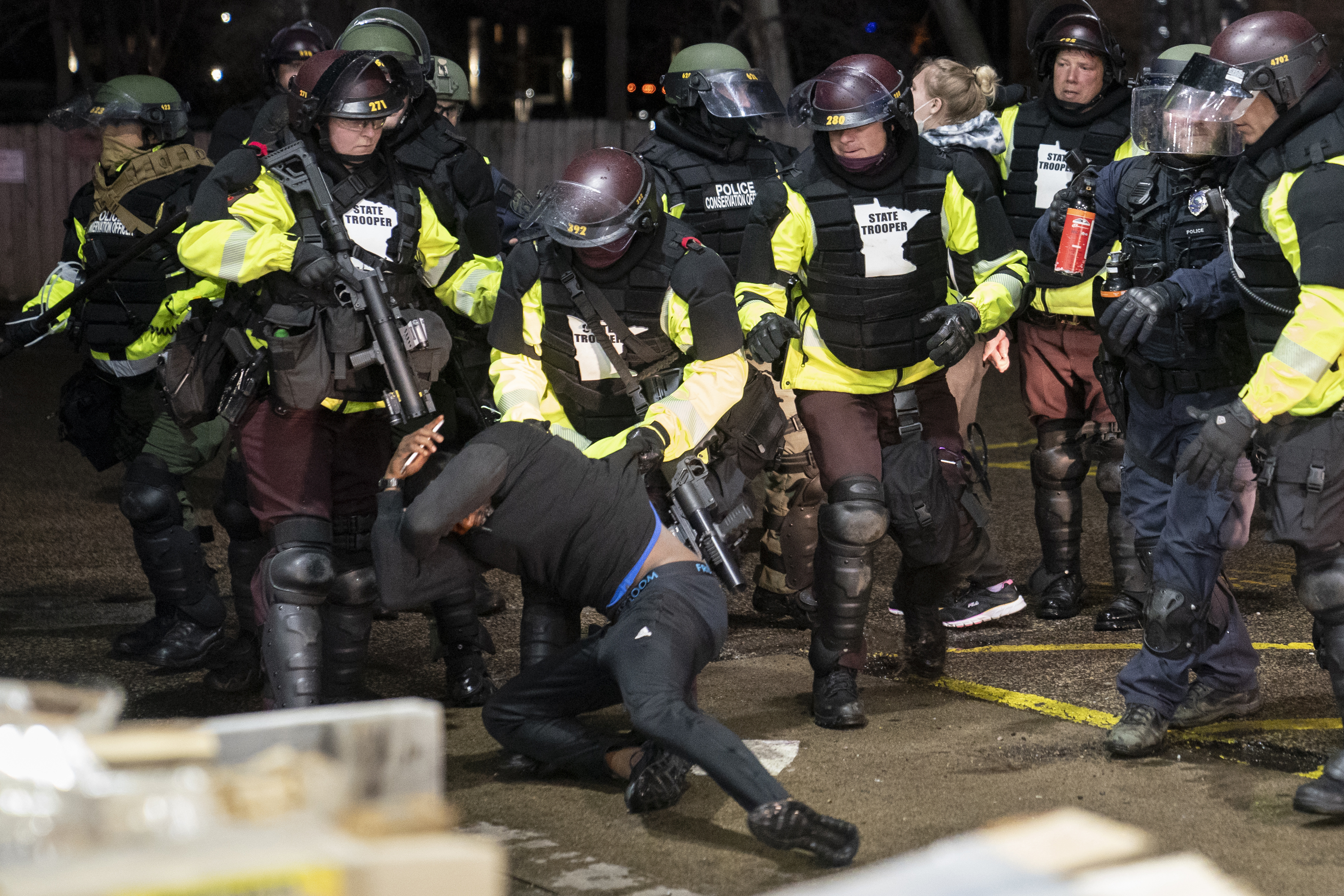 Photos: Protests continue in Minnesota after fatal police shooting of Daunte Wright