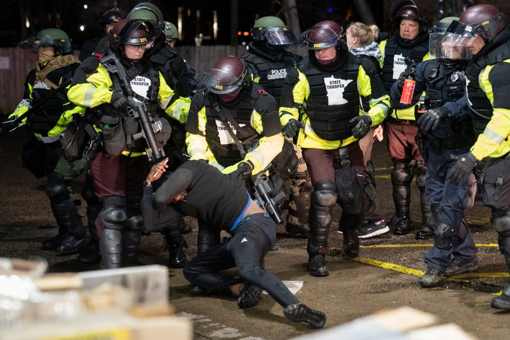 Photos: Protests continue in Minnesota after fatal police shooting of Daunte Wright