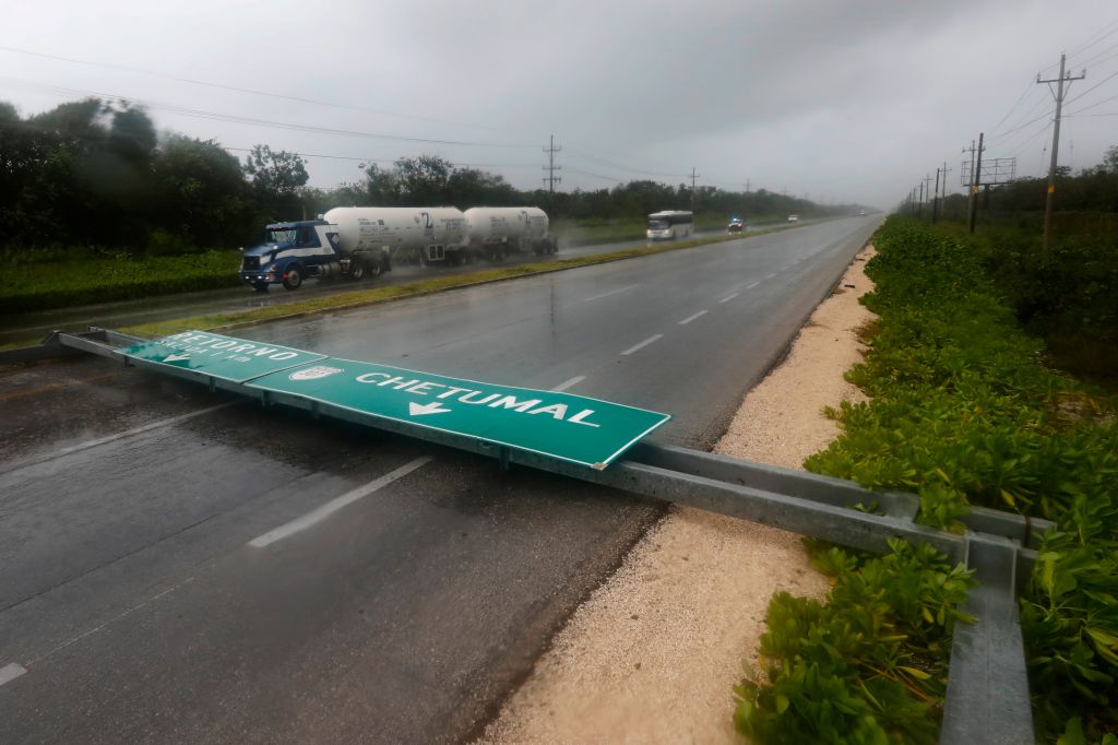 Photos: Hurricane Grace slams Mexico's Caribbean coast