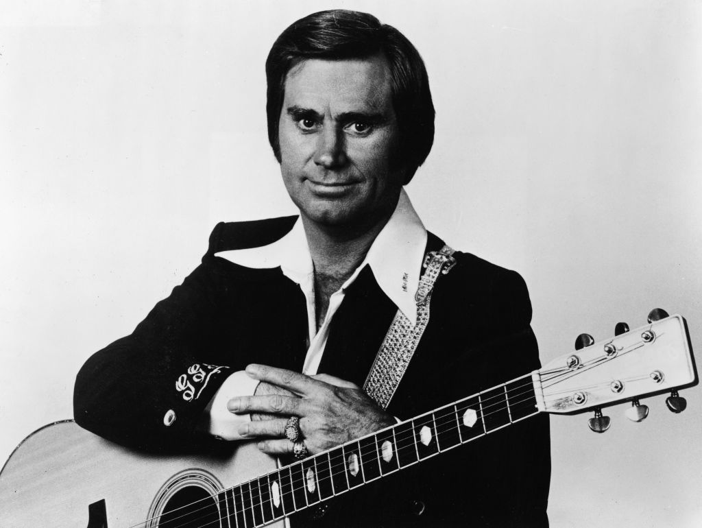 Portrait Of George Jones With Guitar