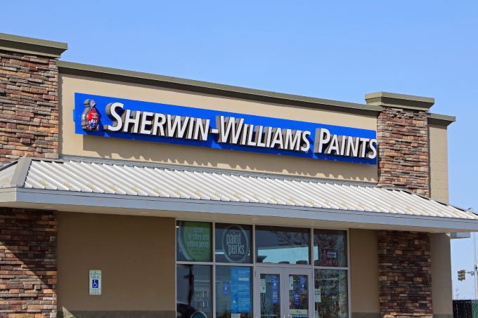 Sherwin Williams paint store entrance