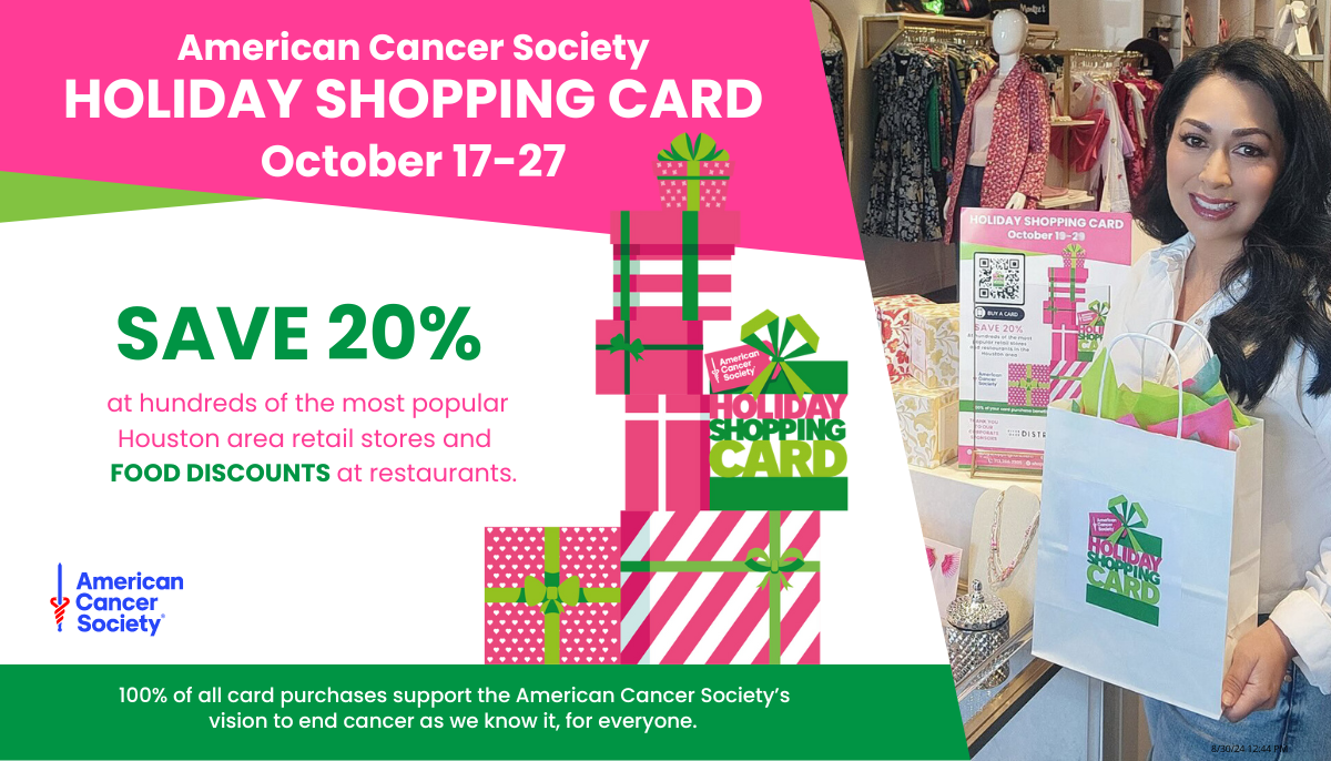 Help Fight Cancer with American Cancer Society's Holiday Shopping Card!
