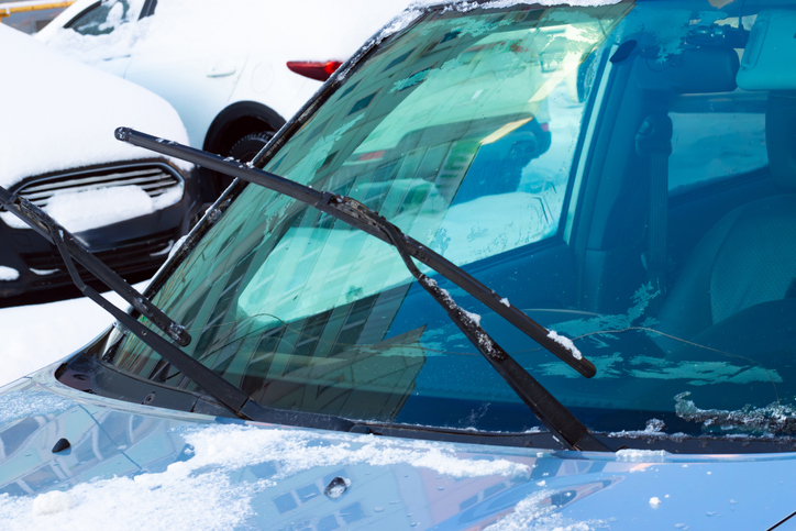 Raise your windshield wipers