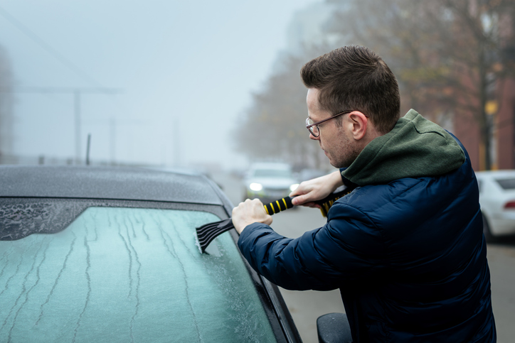 Invest in an ice scraper for your vehicle