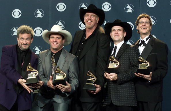 Country music group Asleep at the Wheel pose with