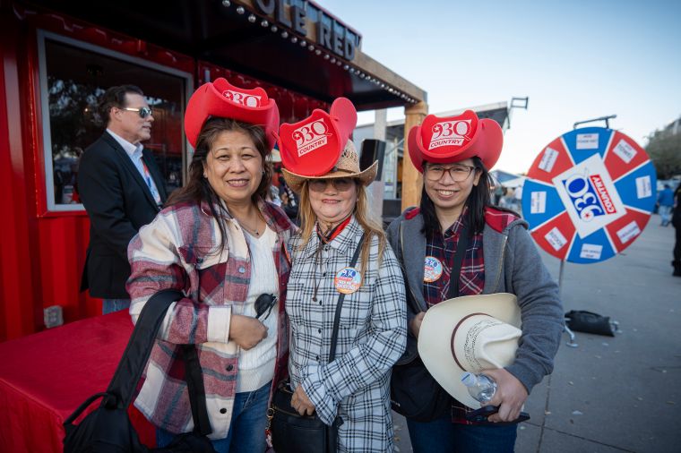 93Q Fans in Foam Hats