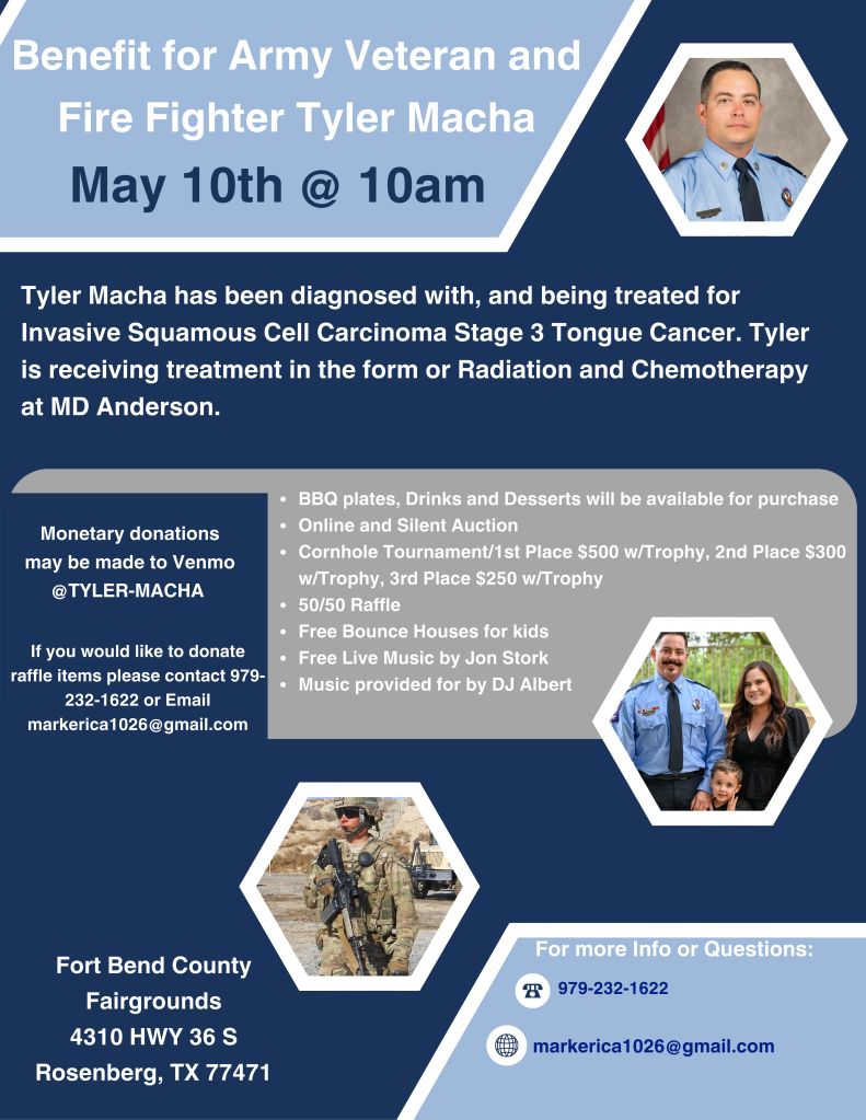 Benefit for Army Veteran and Fire Fighter Tyler Macha