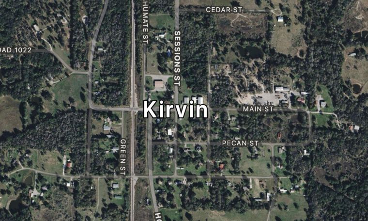 Kirvin, Texas - Pop. 107