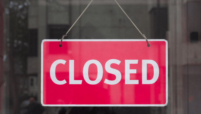 Closed Sign