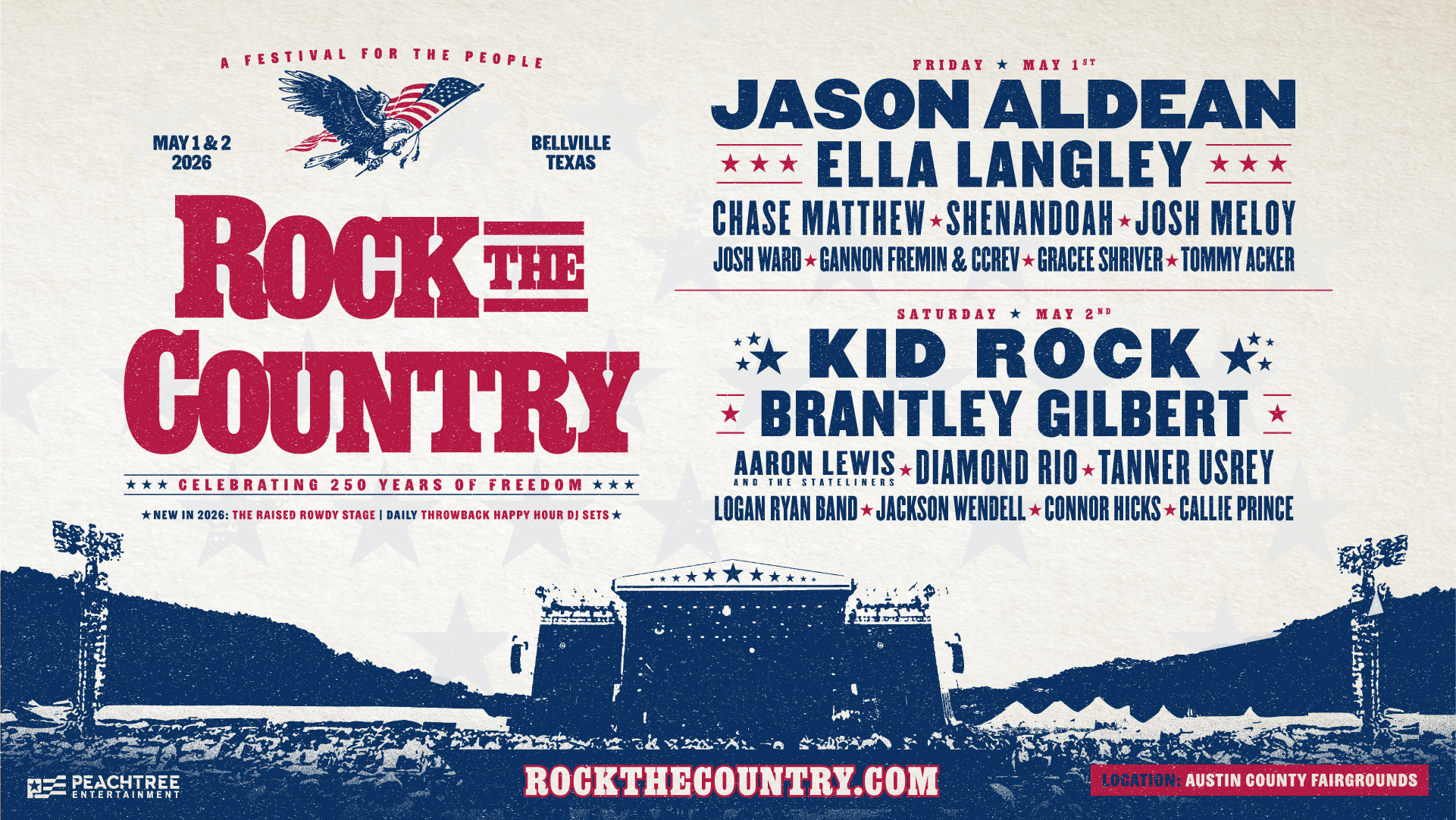 Rock the Country, Austin County Fair Grounds, May 1-2, 2026