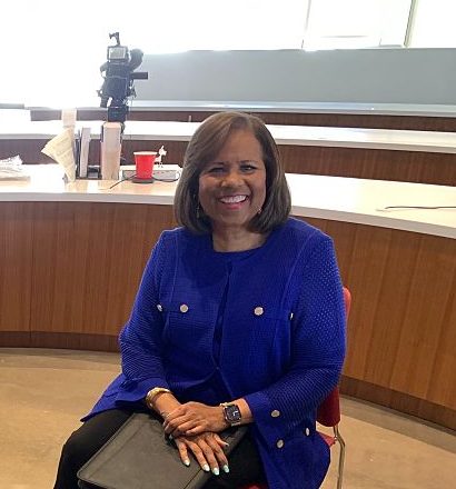 Melanie Lawson and Houston Chronicle's Joy Sewing