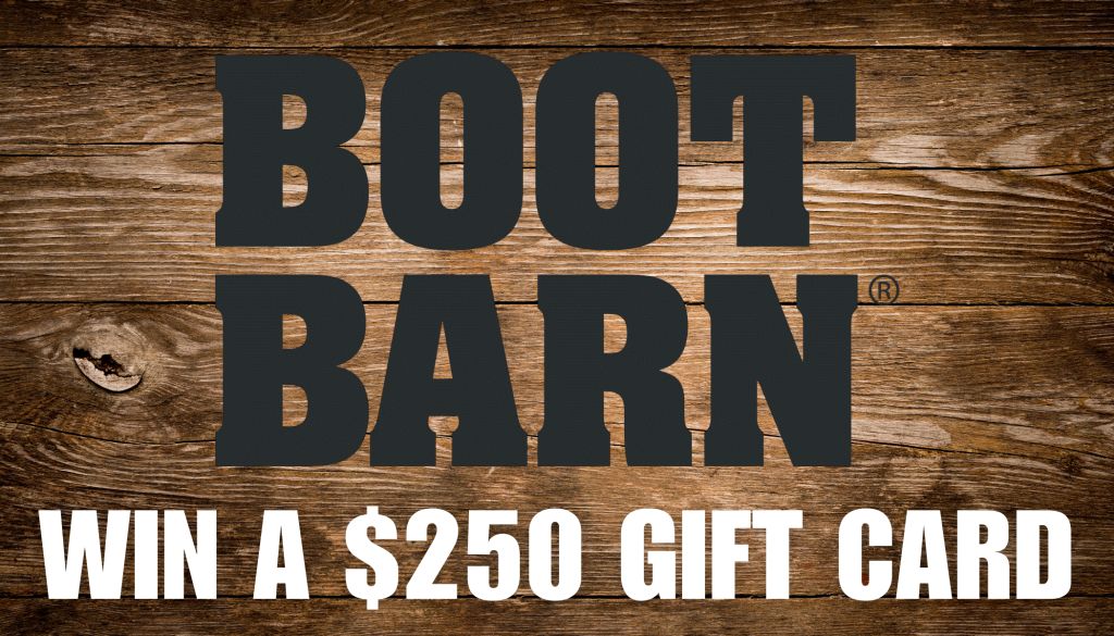 Boot Barn win a gift card $250
