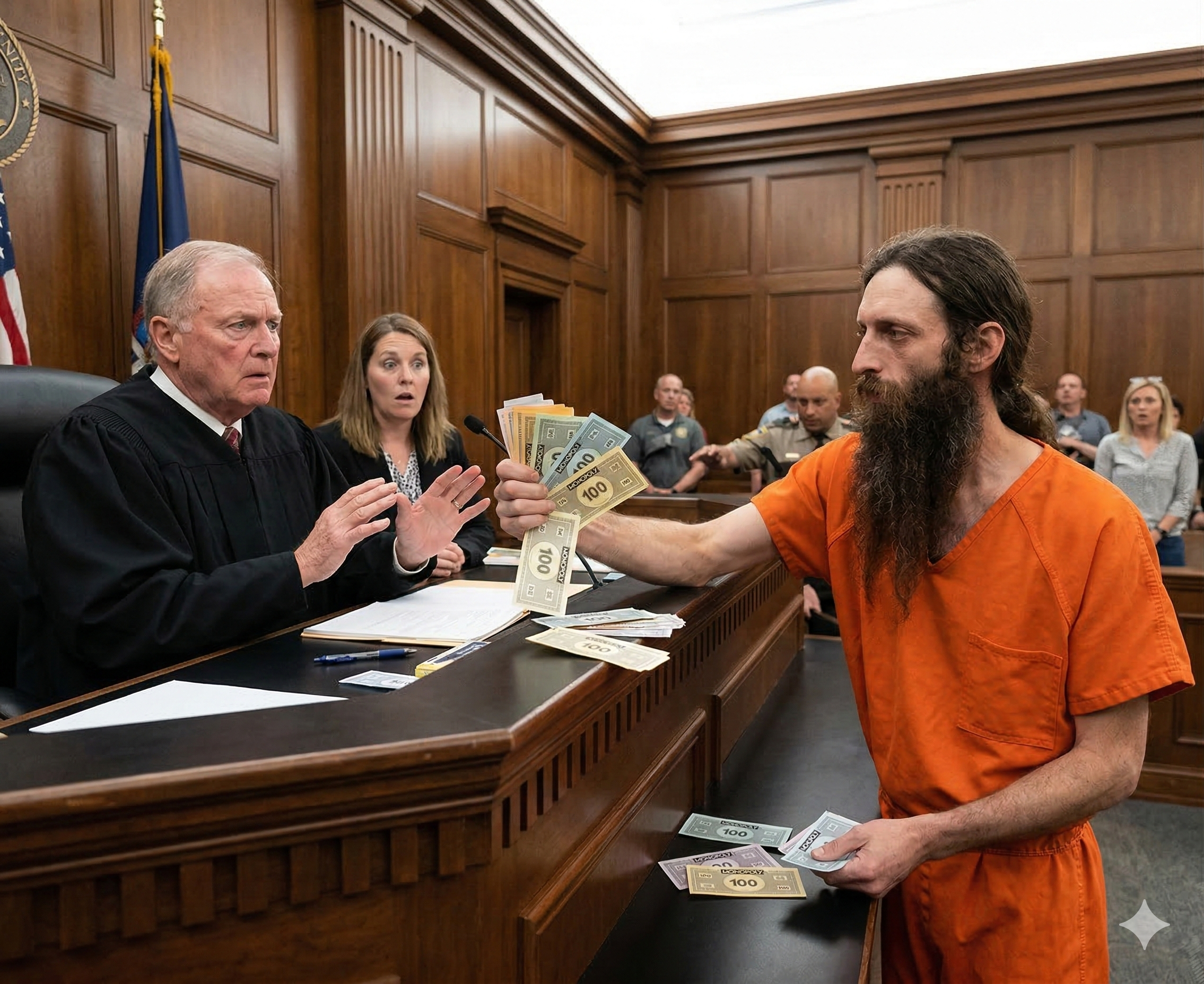 Paying with fake money