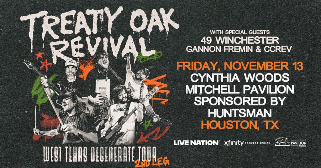 Enter to Win Tickets to See Treaty Oak Revival at Cynthia Woods Mitchell Pavilion!