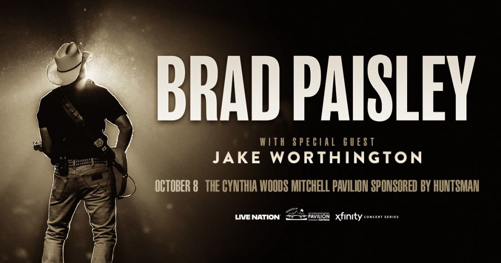 Enter to Win Tickets to See Brad Paisley in The Woodlands!